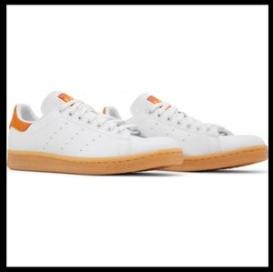 LIKE NEW! Adidas Stan Smith Orange White Gum